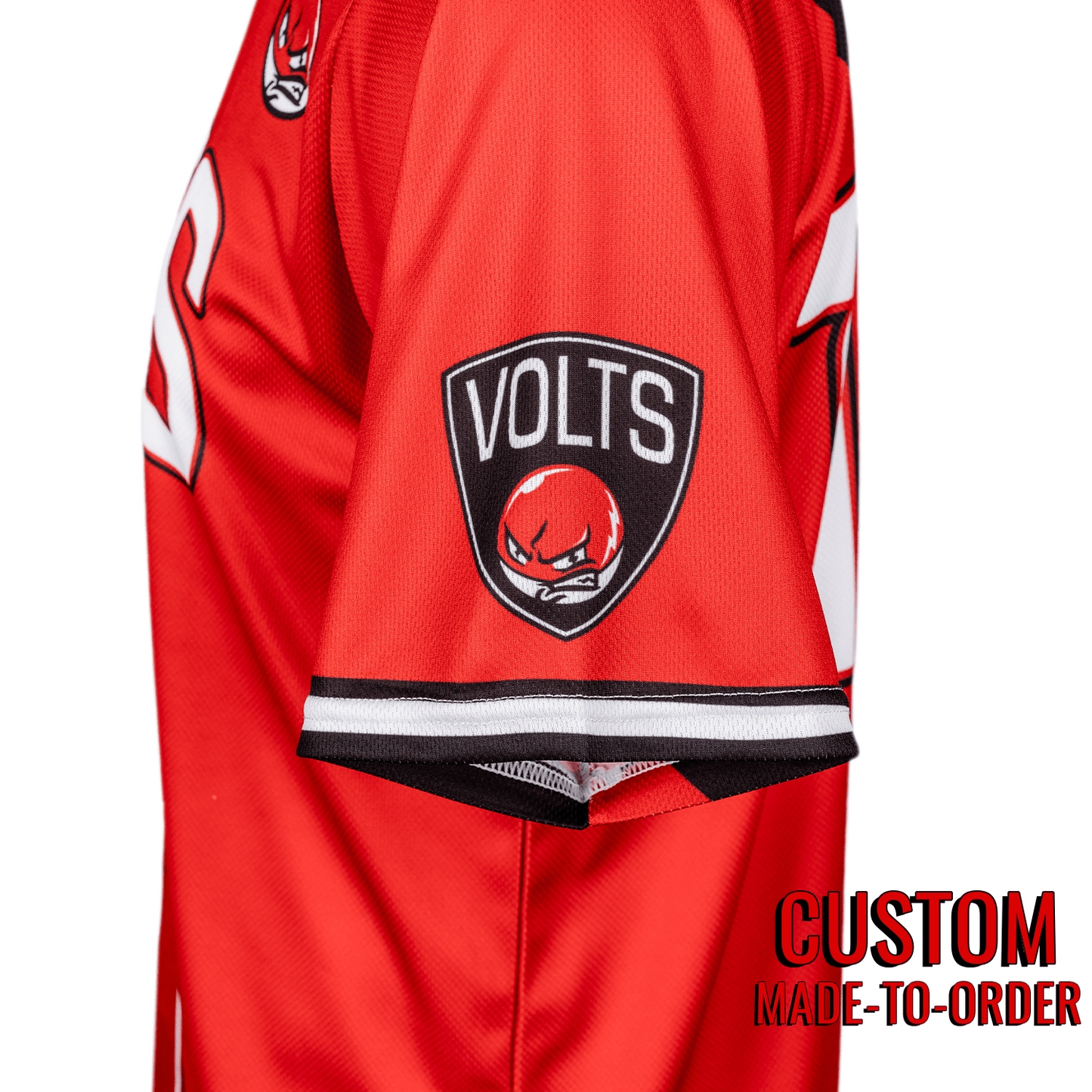 Volts Voltorb PokéLeague Lifestyle Baseball Jersey *CUSTOM* baseball jersey product view 3