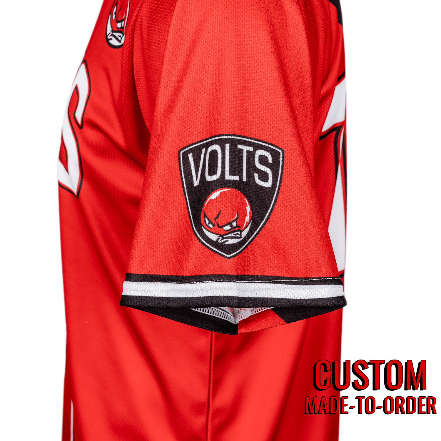 Volts Voltorb PokéLeague Lifestyle Baseball Jersey *CUSTOM* baseball jersey product view 3