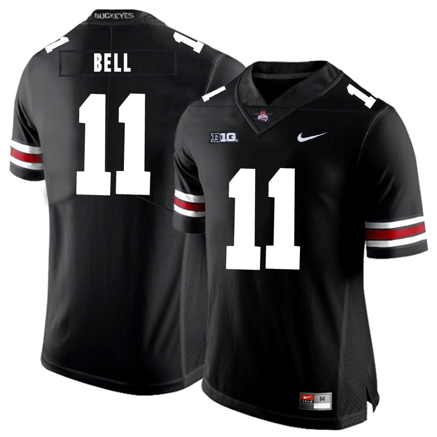 Vonn Bell 11 Black College Football Jersey football jersey product view 1