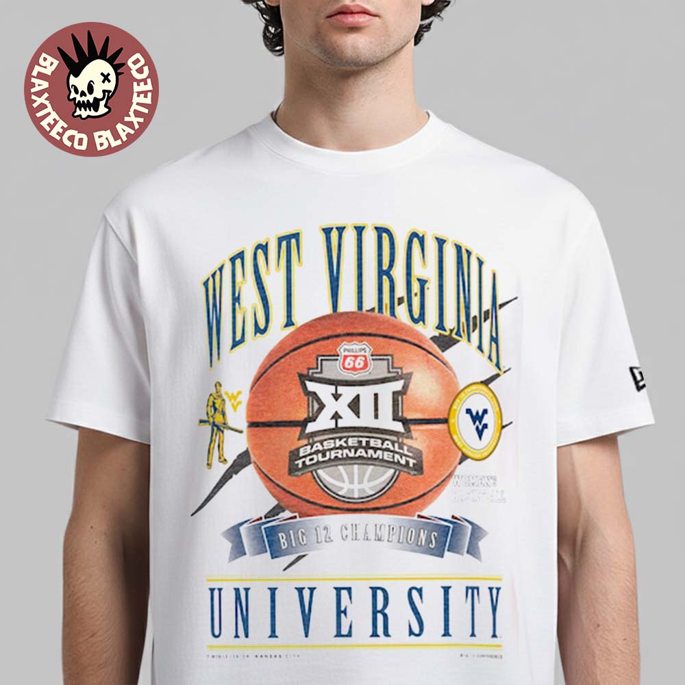 WVU West Virginia Mountaineers Womens Basketball 2026 Big 12 Tournament Champions New Era Locker Room T-Shirt - T-Shirt, Sweatshirt, Hoodie