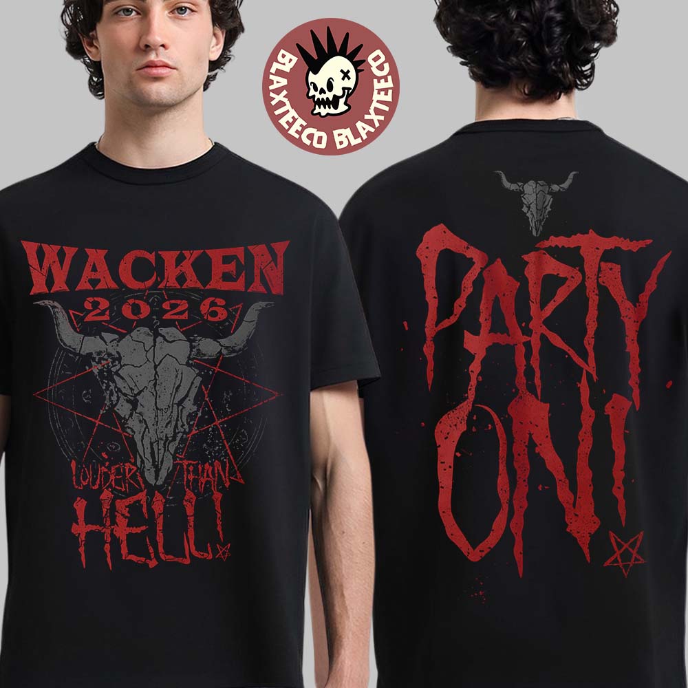 Wacken Open Air 2026 Festival The Anniversary Merch Hell Party T-Shirt Unisex T-shirt, Sweatshirt, Hoodie, Long Sleeve Tee - T-Shirt, Sweatshirt, Hoodie