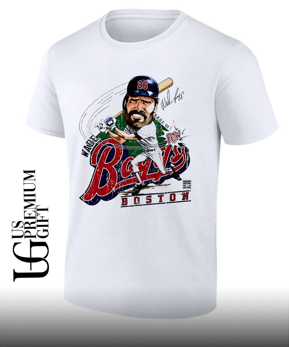 Wade Boggs Boston Red Sox baseball 2026 signature caricature shirt Unisex T-shirt, Sweatshirt, Hoodie, Long Sleeve Tee - T-Shirt, Sweatshirt, Hoodie