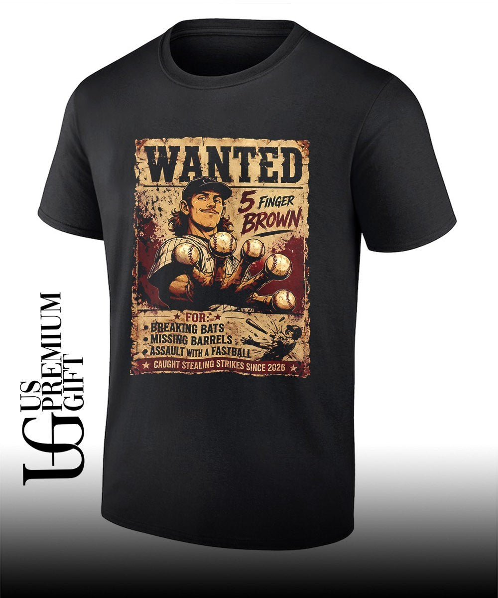 Wanted 5 Finger Brown Chicago Baseball vintage poster shirt Unisex T-shirt, Sweatshirt, Hoodie, Long Sleeve Tee - T-Shirt, Sweatshirt, Hoodie