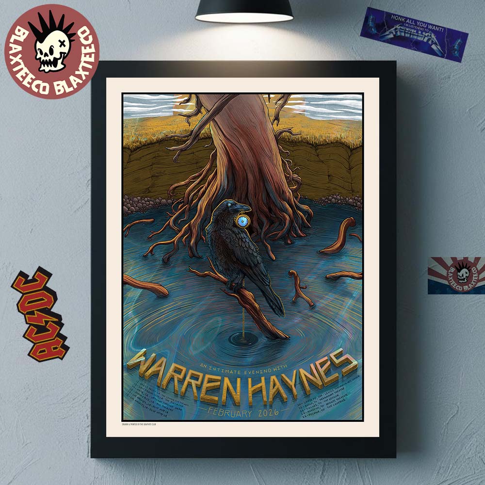 Warren Haynes The Winter of Warren Tour February 2026 Tour West Coast Schedule Dates Decor Poster Canvas - T-Shirt, Sweatshirt, Hoodie