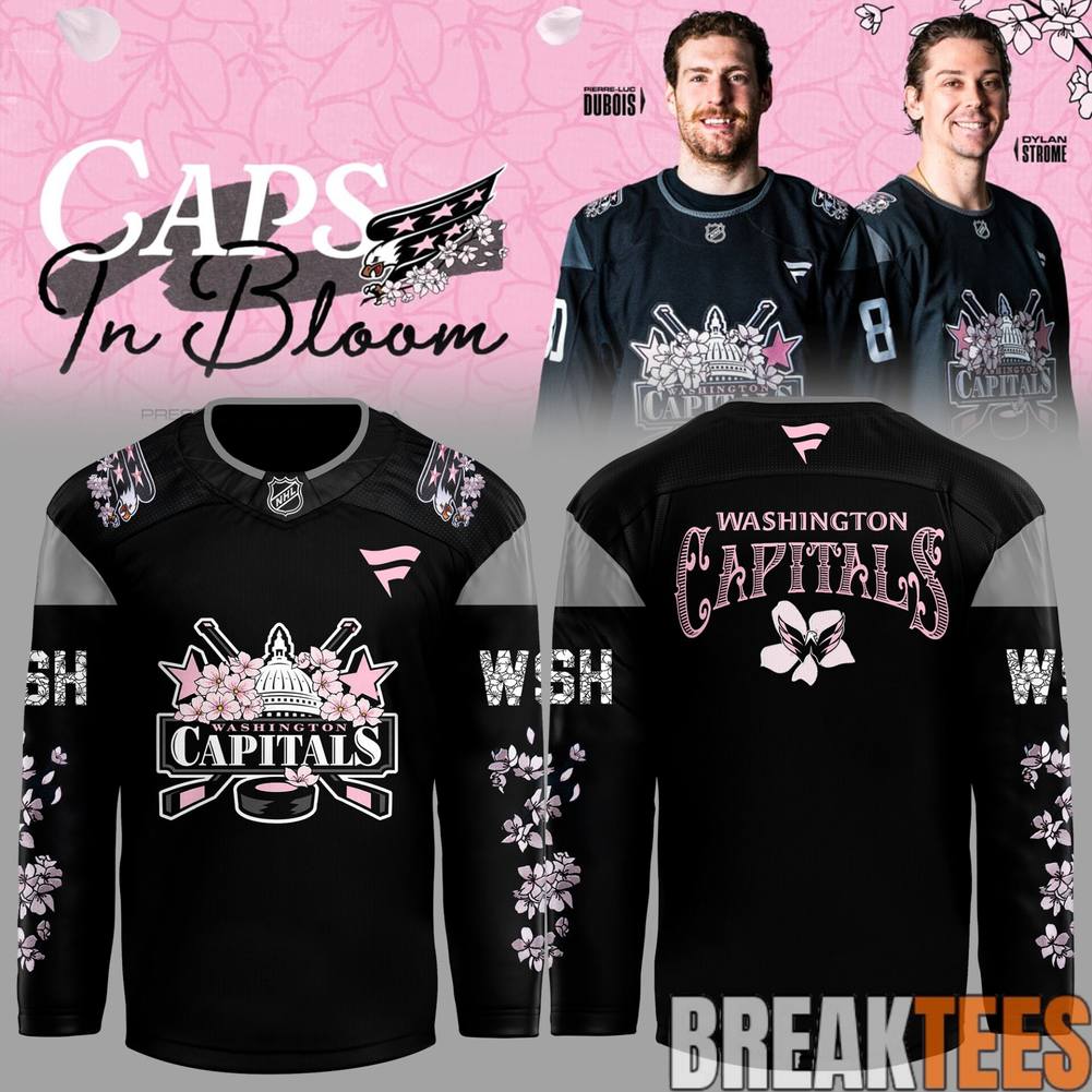 Washington Capitals Cherry Blossom Night Hockey Jersey hockey jersey product view 1