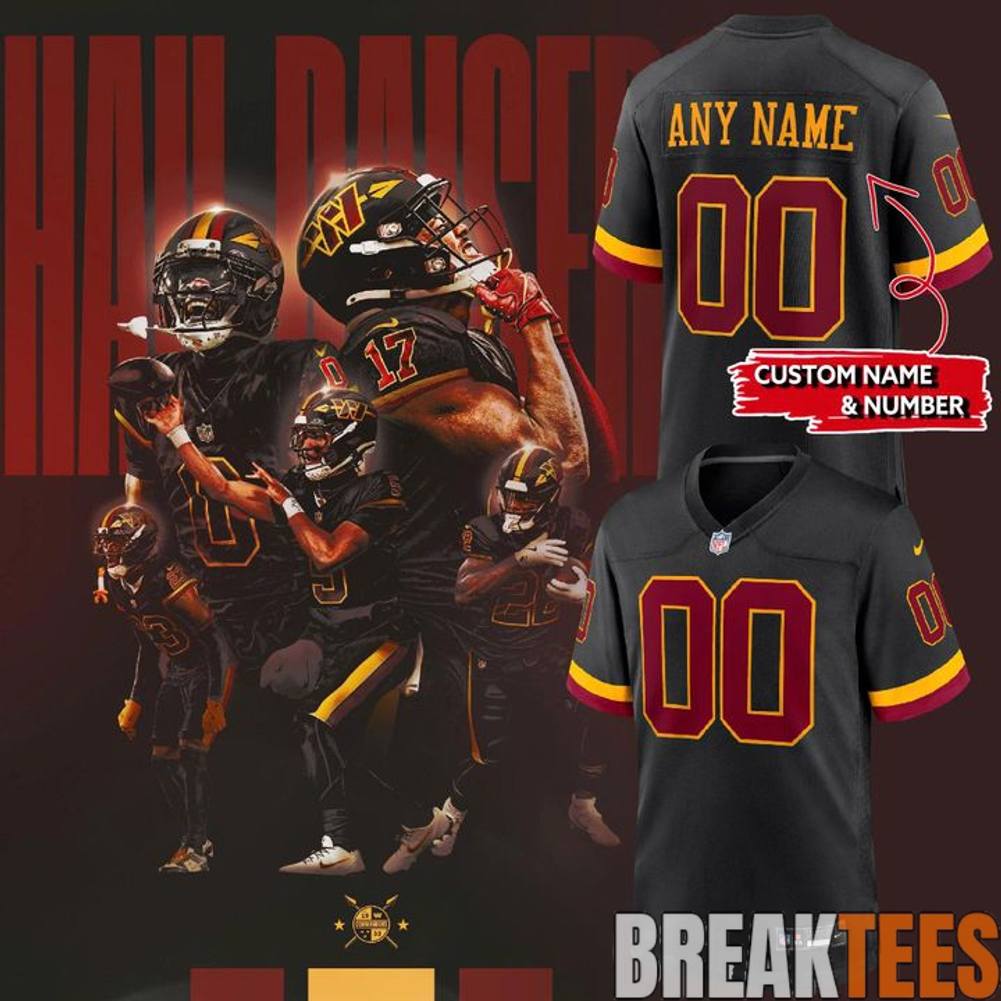 Washington Commanders Hail Raiser 2026 Custom Football Jersey Unisex T-shirt, Sweatshirt, Hoodie, Long Sleeve Tee - T-Shirt, Sweatshirt, Hoodie