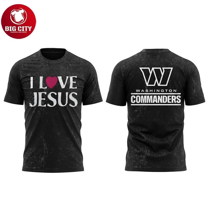 Washington Commanders Jesus Won We Love Jesus Christ 2025 Two Sided Shirt Unisex T-shirt, Sweatshirt, Hoodie, Long Sleeve Tee - T-Shirt, Sweatshirt, Hoodie