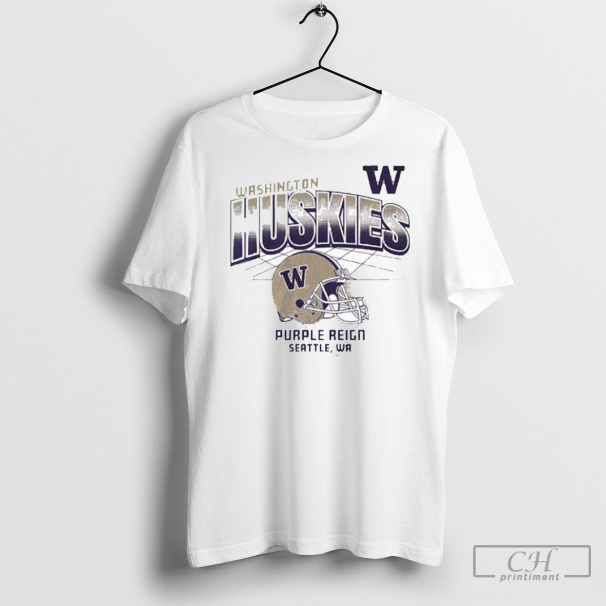 Washington Huskies Football Ncaa Purplr Reign Seattle Wa Helmet Grid T Shirt Unisex T-shirt, Sweatshirt, Hoodie, Long Sleeve Tee - T-Shirt, Sweatshirt, Hoodie