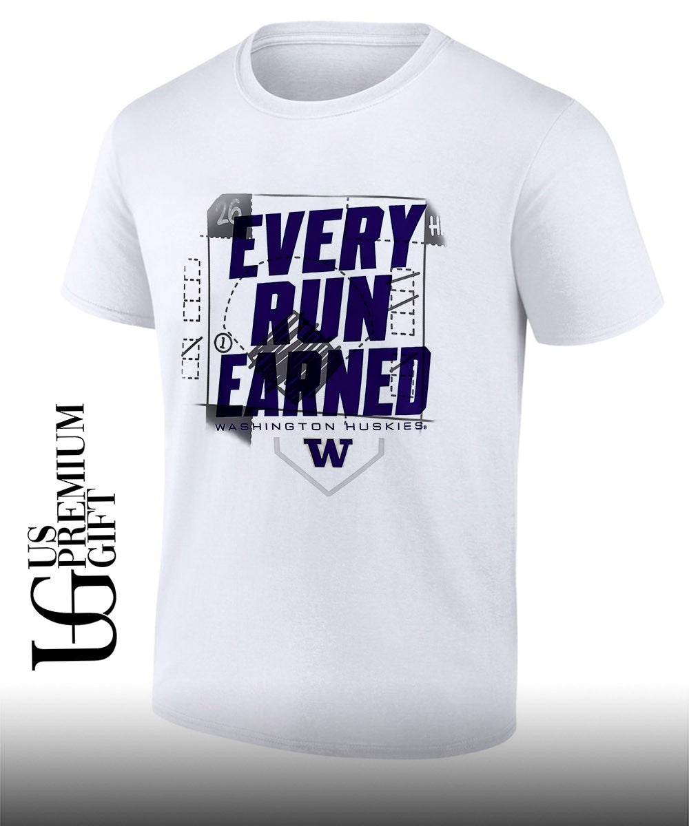 Washington Huskies Game Plan Baseball Every Run Earned 2026 shirt Unisex T-shirt, Sweatshirt, Hoodie, Long Sleeve Tee - T-Shirt, Sweatshirt, Hoodie