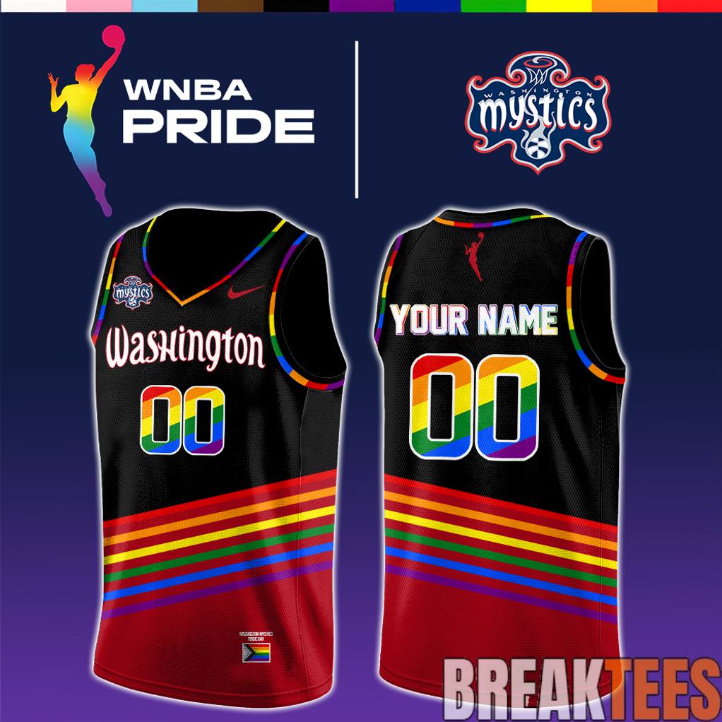 Washington Mystics 2026 WNBA x Pride Day Limited Edition Jersey Unisex T-shirt, Sweatshirt, Hoodie, Long Sleeve Tee - T-Shirt, Sweatshirt, Hoodie