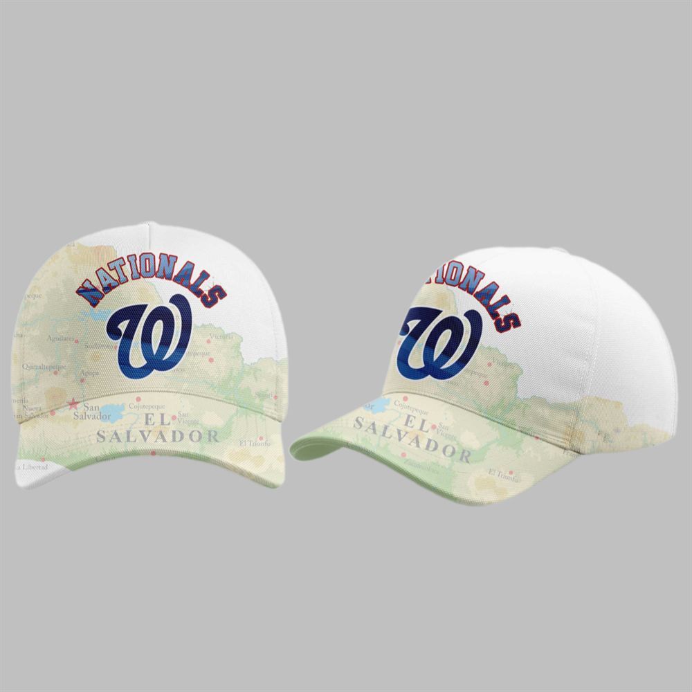 2025 Washington Nationals Salvadoran Heritage Jersey baseball jersey product view 2