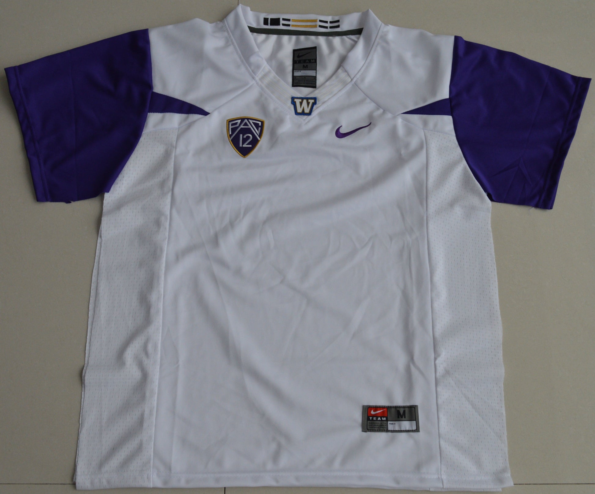 Washington Blank White Front College Football Jersey football jersey product view 1