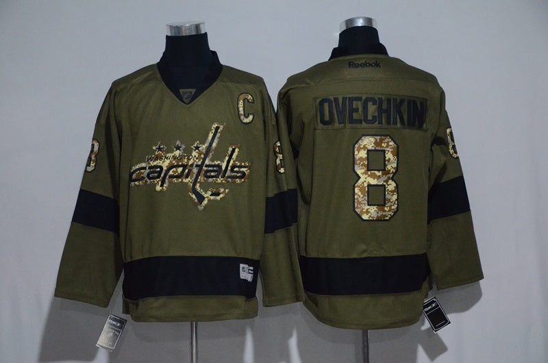 Washington Capitals Style 1 Hockey Jersey hockey jersey product view 1