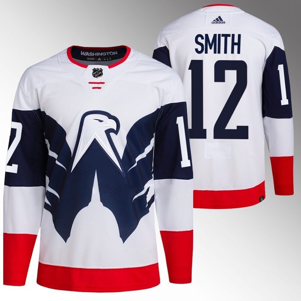 Washington Capitals #12 Craig Smith White 2023 NHL Stadium Series Jersey_conew1 Hockey Jersey hockey jersey product view 1