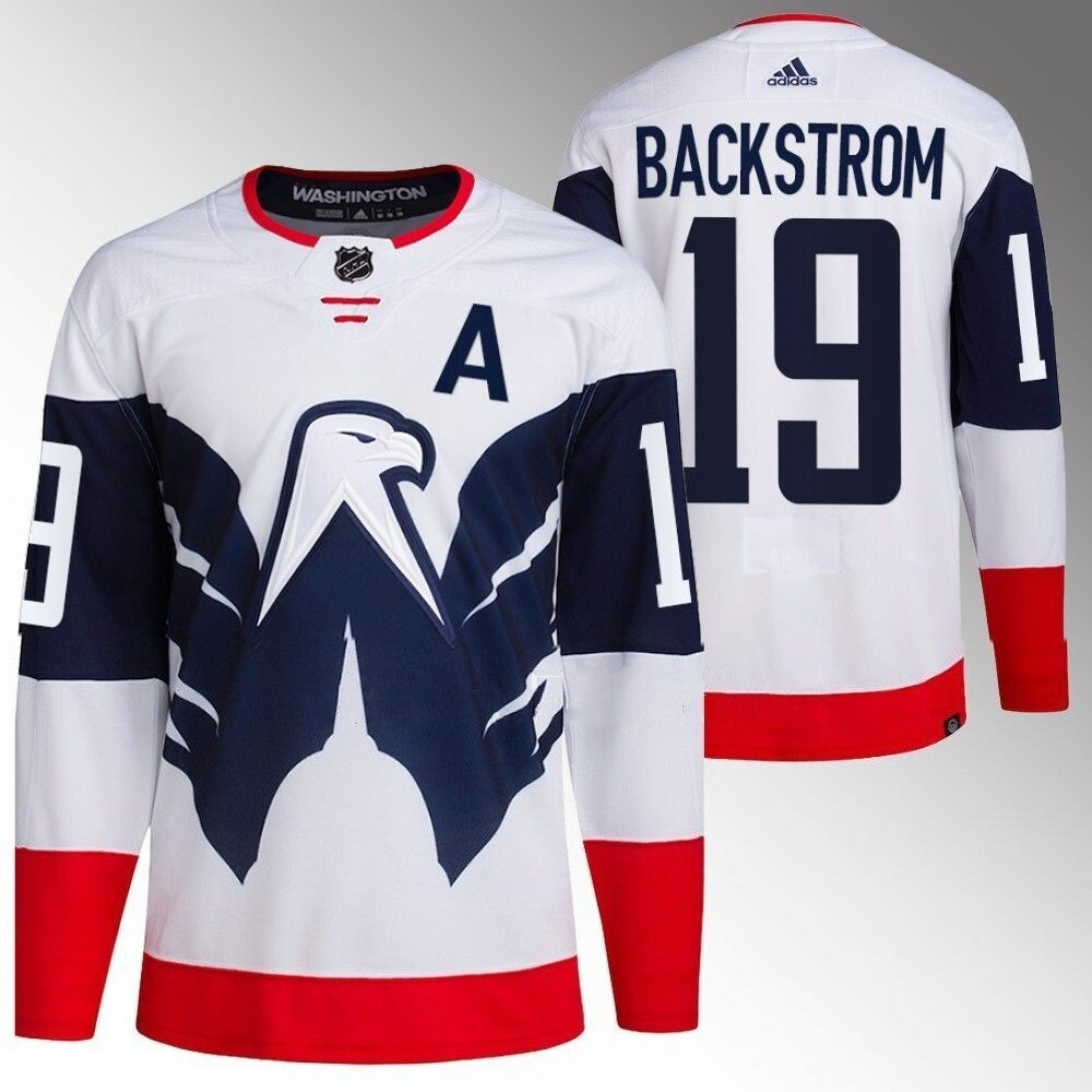 Washington Capitals #19 Nicklas Backstrom 2023 NHL Stadium Series White Jersey Hockey Jersey hockey jersey product view 1