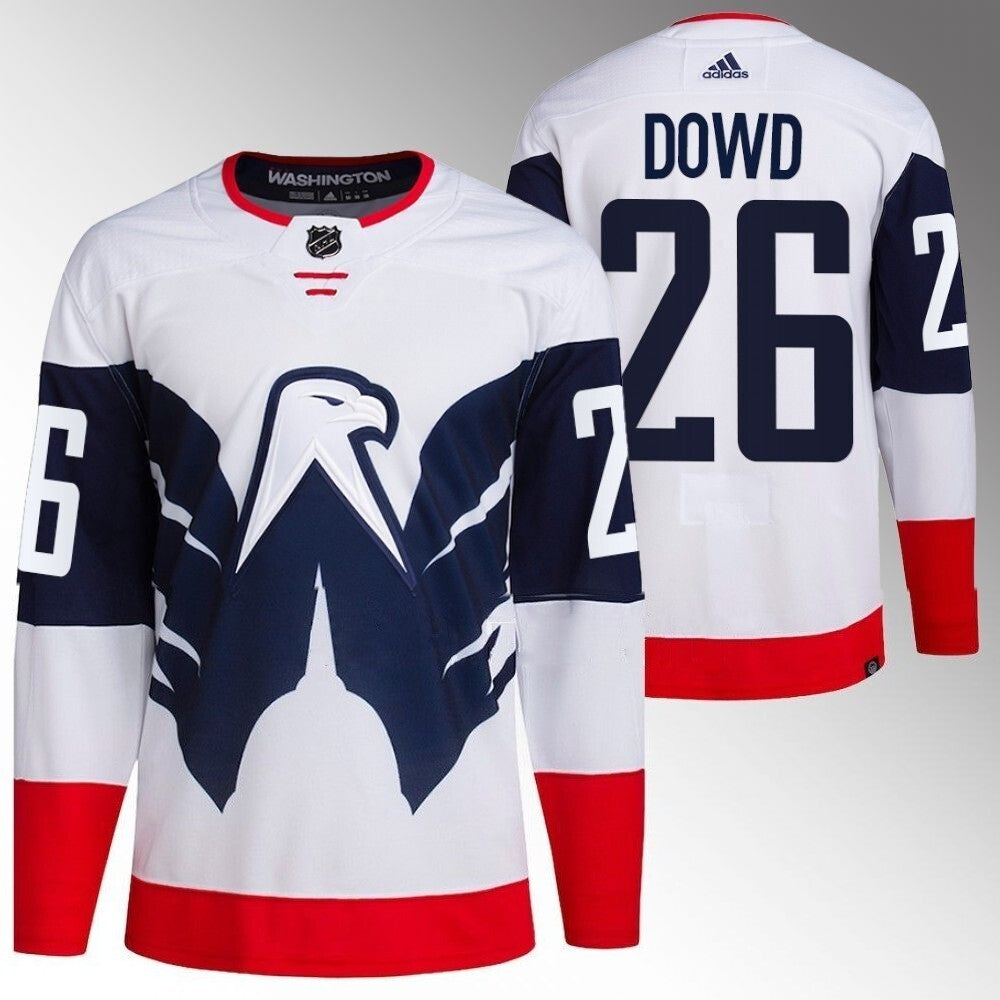 Washington Capitals #26 Nic Dowd 2023 NHL Stadium Series White Jersey Hockey Jersey hockey jersey product view 1