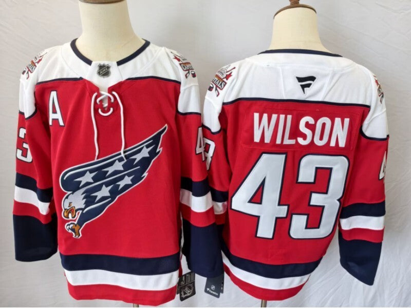 Washington Capitals #43 Tom Wilson Capitals Style 1 Hockey Jersey hockey jersey product view 1