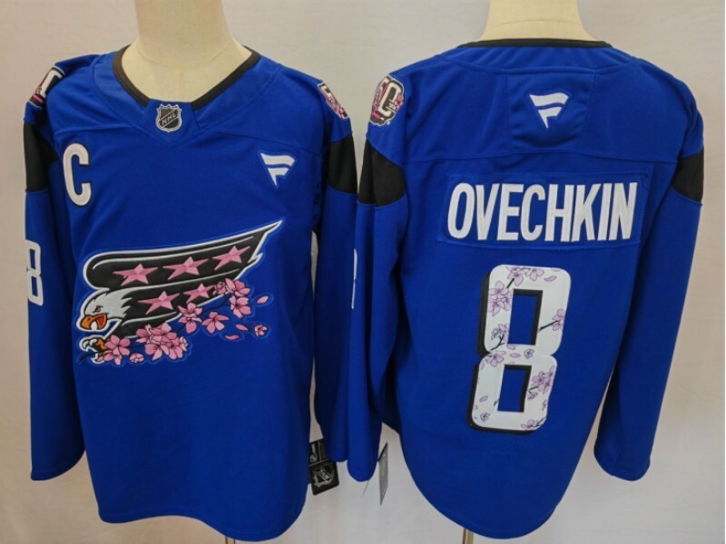 Washington Capitals #8 Alexander Ovechkin Capitals Edition Hockey Jersey hockey jersey product view 1