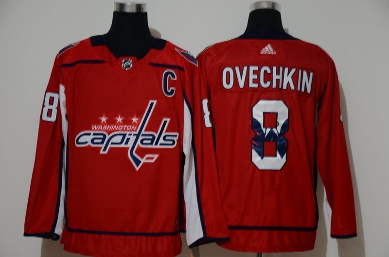Washington Capitals #8 Alexander Ovechkin Fashion Print Edition Hockey Jersey hockey jersey product view 1