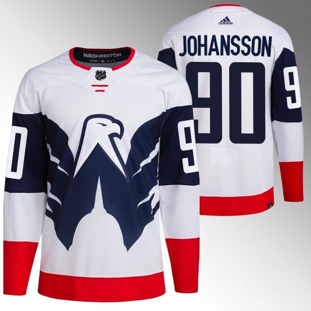 Washington Capitals #90 Marcus Johansson 2023 NHL Stadium Series White Jersey Hockey Jersey hockey jersey product view 1