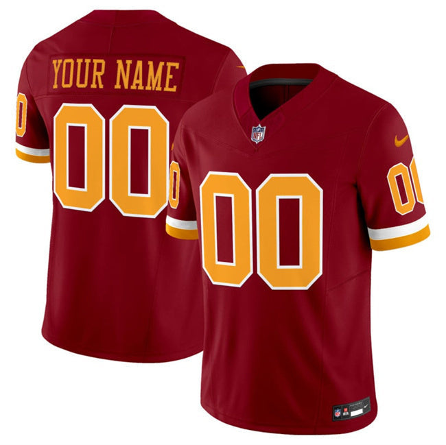 Washington Commanders Active Player Custom Burgundy 2025 F.U.S.E. Throwback Limited Football Jersey football jersey product view 1