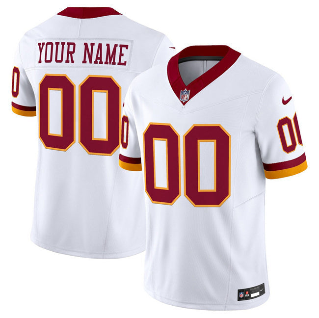 Washington Commanders Active Player Custom White 2025 F.U.S.E. Throwback Vapor Football Jersey football jersey product view 1