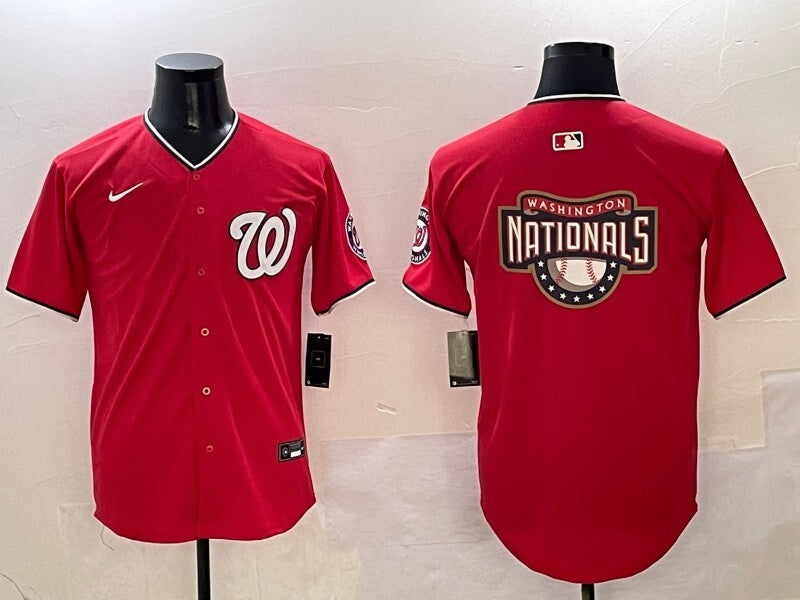 Washington Commanders Nationals Adult Style 1 Baseball Jersey baseball jersey product view 1