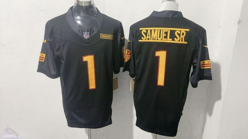 Washington Commanders #1 Deebo Samuel Style 3 Football Jersey football jersey product view 1