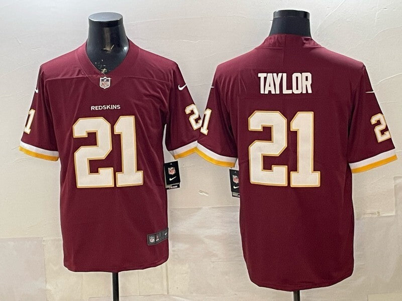 Washington Commanders #21 Sean Taylor Redskins V2 Football Jersey football jersey product view 1