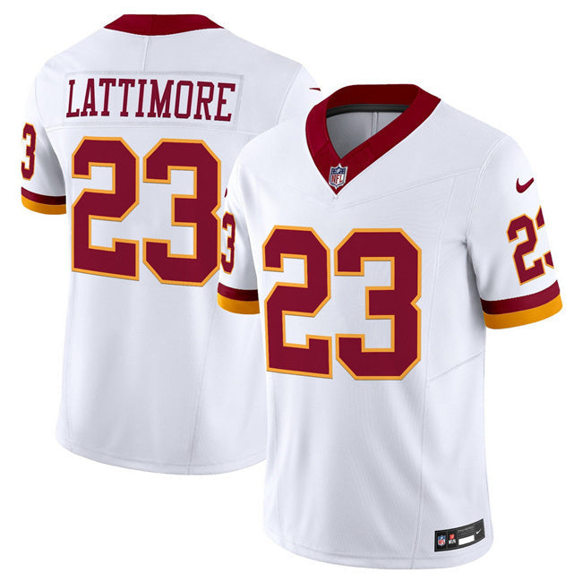Washington Commanders #23 Marshon Lattimore White 2025 F.U.S.E. Throwback Vapor Football Jersey football jersey product view 1