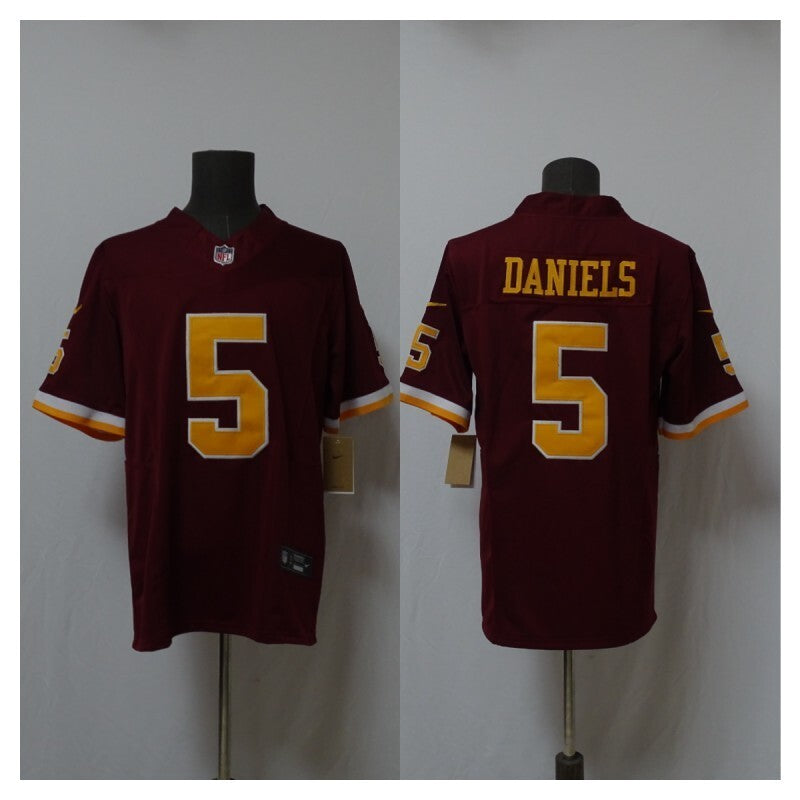 Washington Commanders #5 Jayden Daniels 3 Edition Style 2 Football Jersey football jersey product view 1