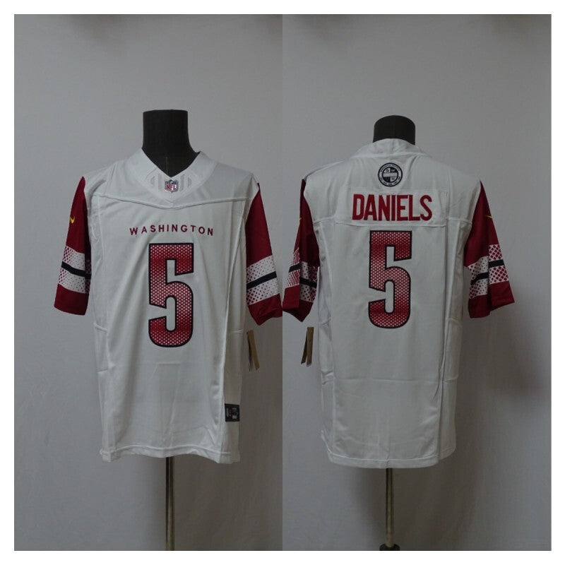Washington Commanders #5 Jayden Daniels 3 Edition Style 5 Football Jersey football jersey product view 1