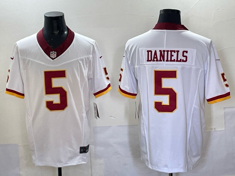 Washington Commanders #5 Jayden Daniels Redskins 4 Edition Style 1 Football Jersey football jersey product view 1