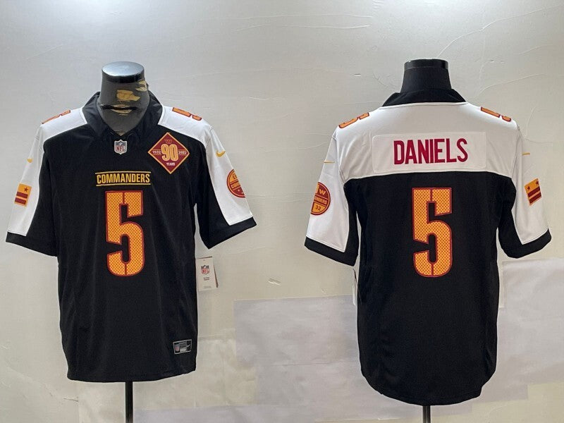 Washington Commanders #5 Jayden Daniels Redskins V3 Style 3 Football Jersey football jersey product view 1