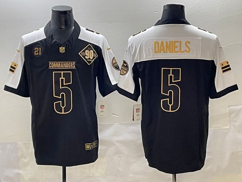 Washington Commanders #5 Jayden Daniels Redskins V3 Style 5 Football Jersey football jersey product view 1