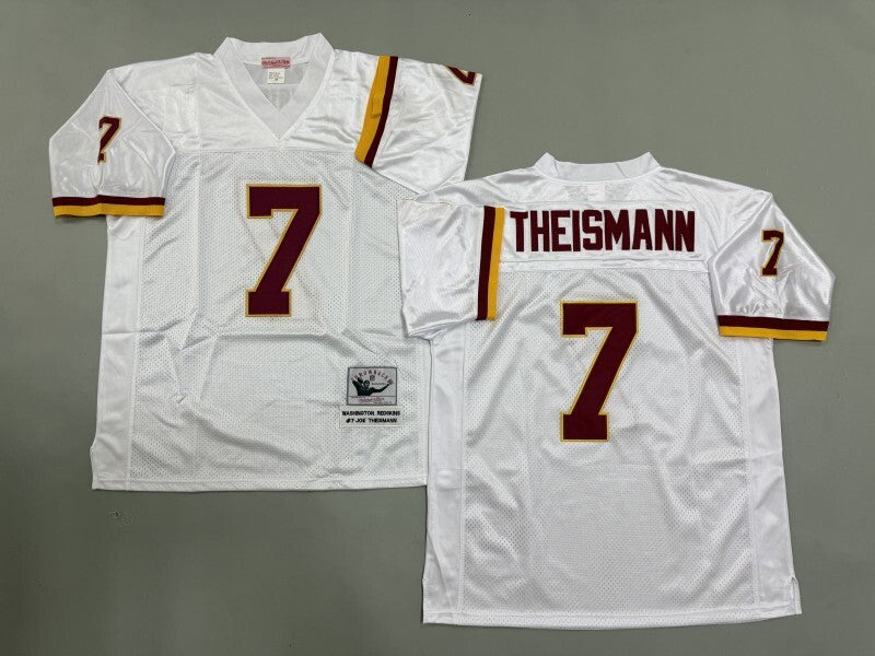 Washington Commanders #7 Joe Theismann Washington Redskins Style 1 Football Jersey football jersey product view 1