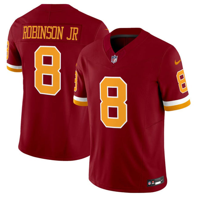 Washington Commanders #8 Brian Robinson Jr. Burgundy 2025 F.U.S.E. Throwback Limited Football Jersey football jersey product view 1