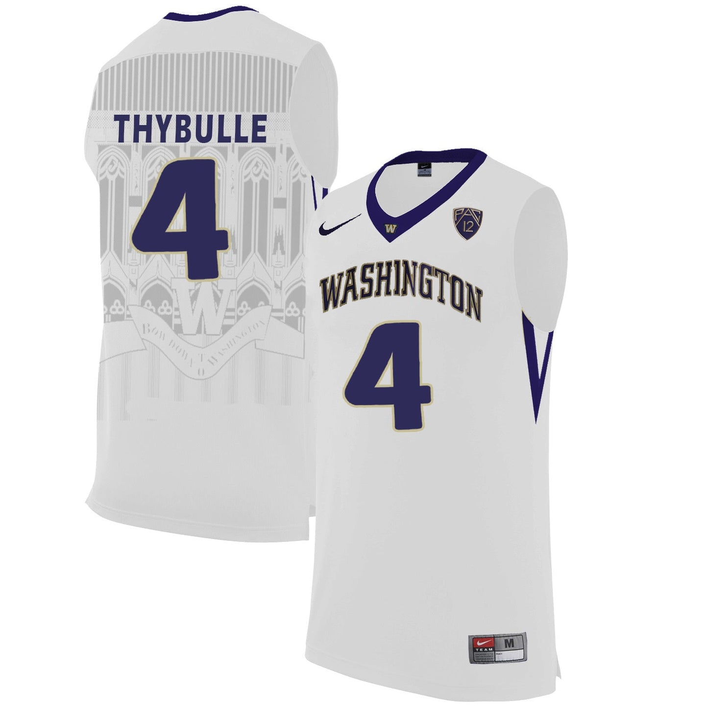 Washington Huskies Matisse Thybulle 4 White College Football Jersey football jersey product view 1