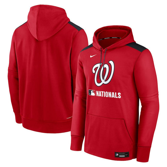 Washington Nationals Red Collection Performance Pullover Hoodie Baseball Jersey baseball jersey product view 1