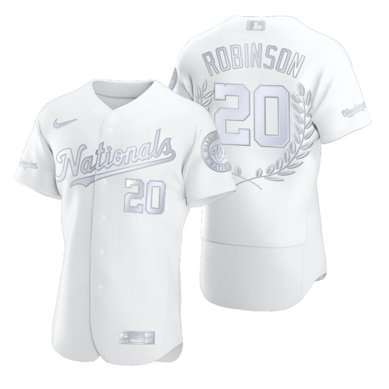 Washington Nationals #20 Robinson Style 1 Baseball Jersey baseball jersey product view 1