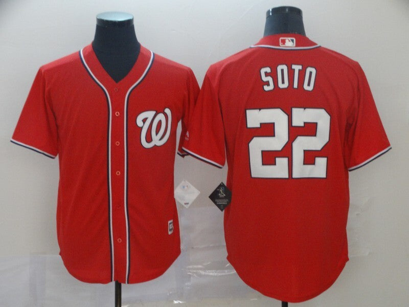 Washington Nationals #22 Juan Soto Style 5 Baseball Jersey baseball jersey product view 1