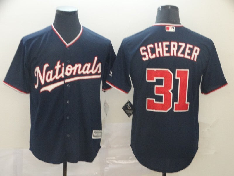 Washington Nationals #31 Max Scherzer Style 4 Baseball Jersey baseball jersey product view 1