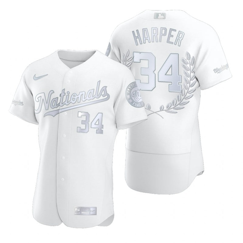 Washington Nationals #34 Bryce Harper Style 2 Baseball Jersey baseball jersey product view 1