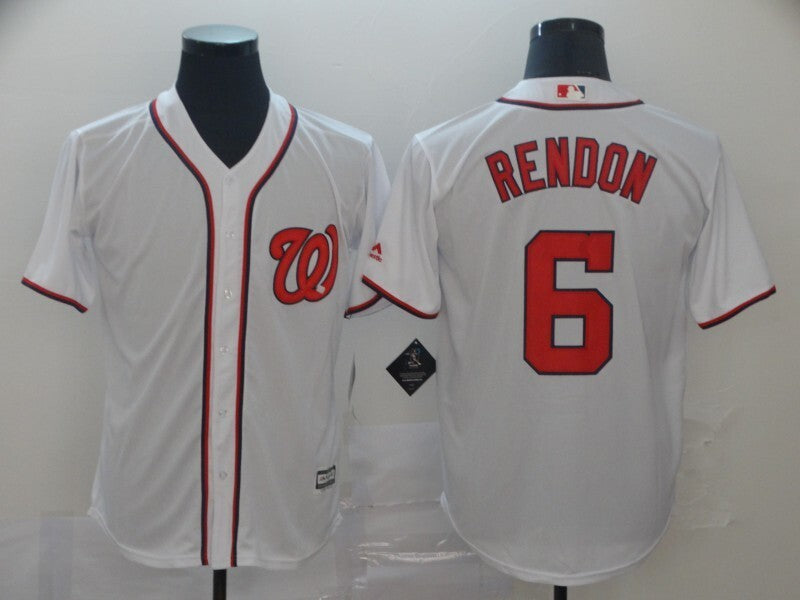 Washington Nationals #6 Style 2 Baseball Jersey baseball jersey product view 1