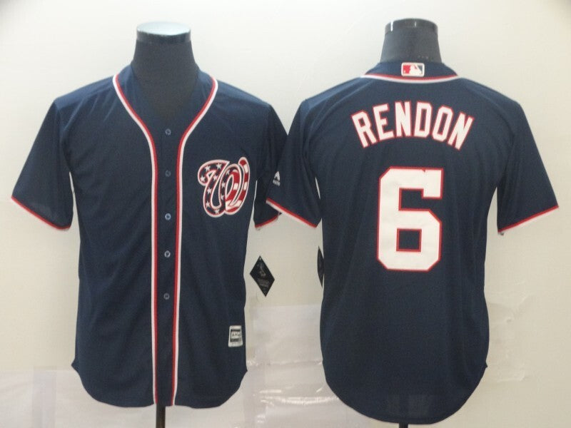 Washington Nationals #6 Style 3 Baseball Jersey baseball jersey product view 1