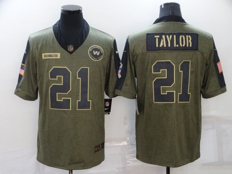 Washington Redskins #21 Sean Taylor 21 Salute 026 Football Jersey football jersey product view 1