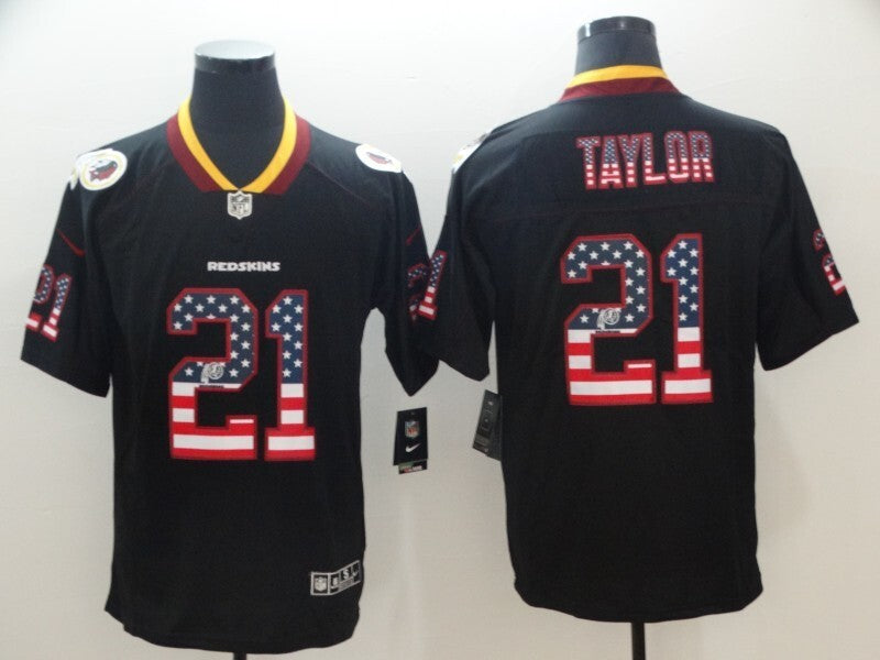 Washington Redskins #21 Sean Taylor Legend USA Flag 982 Football Jersey football jersey product view 1