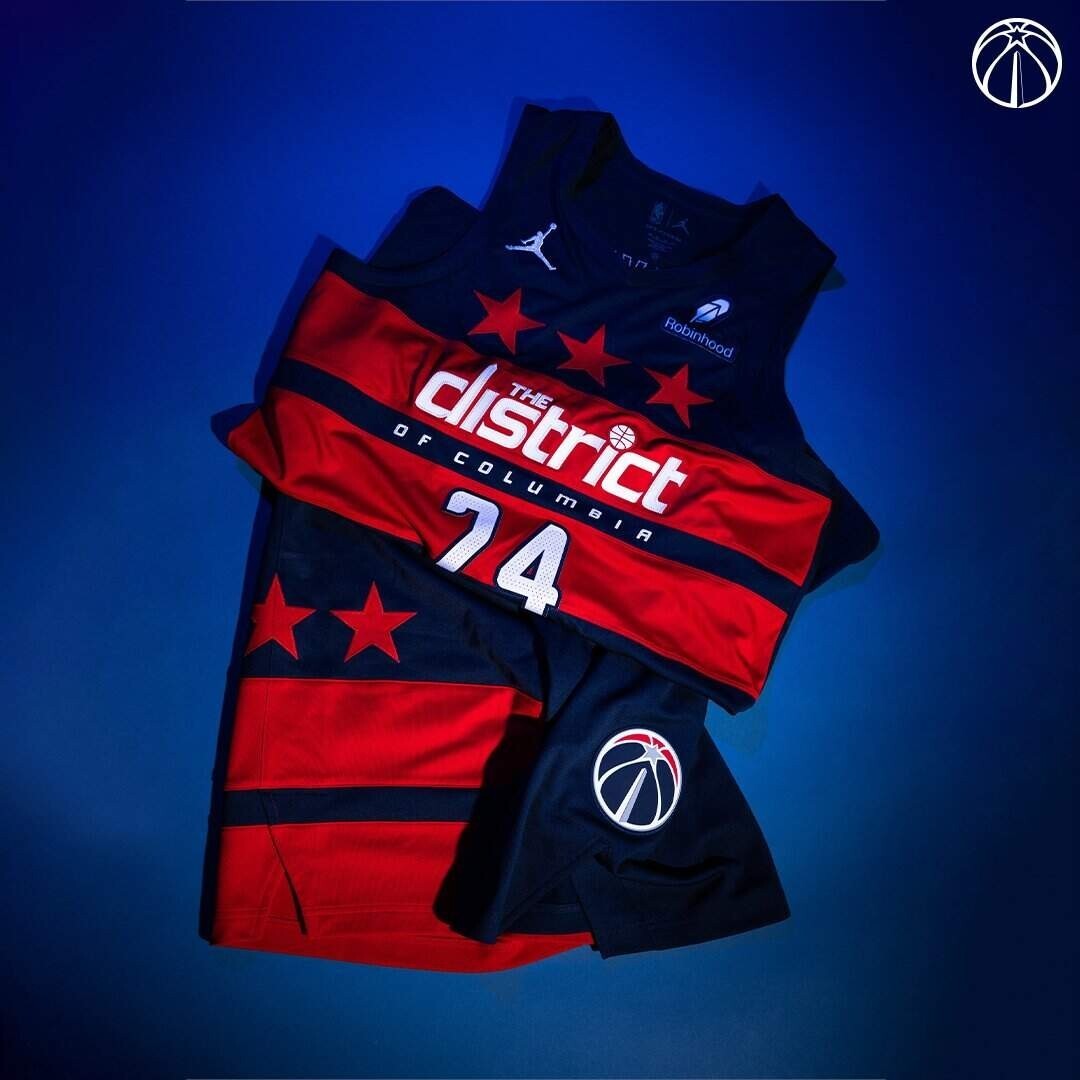 Washington Wizards 2024-25 Statement Style 3 Basketball Jersey basketball jersey product view 1