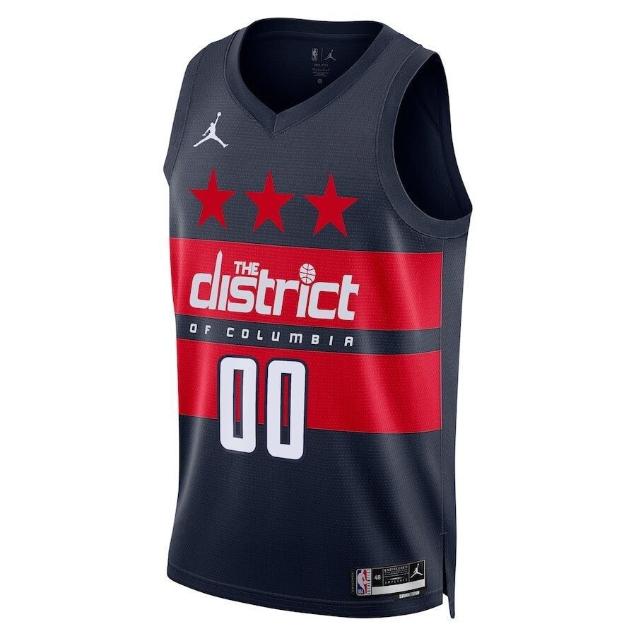 Washington Wizards Brand Unisex 202425 Custom Swingman Jersey - Statement Edition - Navy Style 1 basketball jersey product view 1