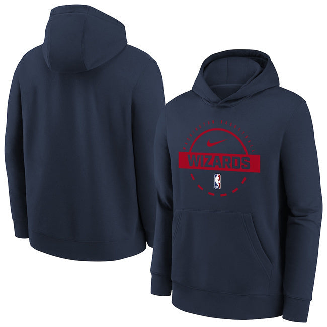 Washington Wizards Navy 2025 26 Practice Club Pullover Hoodie2 Basketball Jersey basketball jersey product view 1